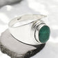 May Oval Natural Emerald Engagement Band Bezel Ring Jewelry Solid Silver