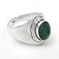 Natural Emerald Solid Sterling Silver Cocktail Birthday May Ring Jewelry