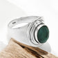 Natural Emerald Solid Sterling Silver Cocktail Birthday May Ring Jewelry