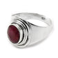Natural Ruby Band Birthday Daughter Gift Ring Jewelry 925 Solid Silver