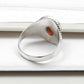 Natural Sun Stone 925 Solid Silver Women Gift Cocktail Ring