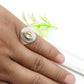 Citrine Stone Solid 925 Silver Bezel Cocktail Ring Women Gift Jewelry