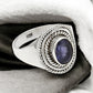 Natural Iolite Artisan Cocktail Ring 925 Solid Silver Jewelry
