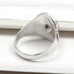 Natural Smoky Quartz 925 Sterling Silver Engagement Ring
