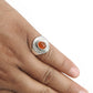 Carnelian Gemstone Solid Sterling Silver Bezel Handmade Ring