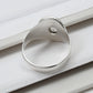 Oval Rose Quartz Gemstone Bezel Cocktail Wife Ring Jewelry 925 Solid Silver