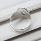 Oval Rose Quartz Gemstone Bezel Cocktail Wife Ring Jewelry 925 Solid Silver