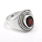 Natural Red Garnet 925 Sterling Silver Anniversary Gift Ring