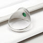 Green Onyx Gemstone 925 Solid Silver Engagement Cocktail Ring Jewelry