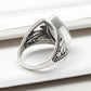 Rainbow Moonstone Solid 925 Sterling Silver Cocktail Ring Size 6