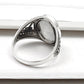 Rainbow Moonstone 925 Sterling Silver Cocktail Ring Size 7