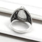 AAA Quality Natural Rainbow Moonstone 925 Sterling Silver Cocktail Ring Size 6.5