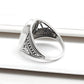 Solid 925 Sterling Silver Oval Shape Rainbow Moonstone Cocktail Ring Size 8.5