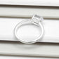 Engagement Ring White CZ Solid 925 Sterling Silver Women Gift Jewelry