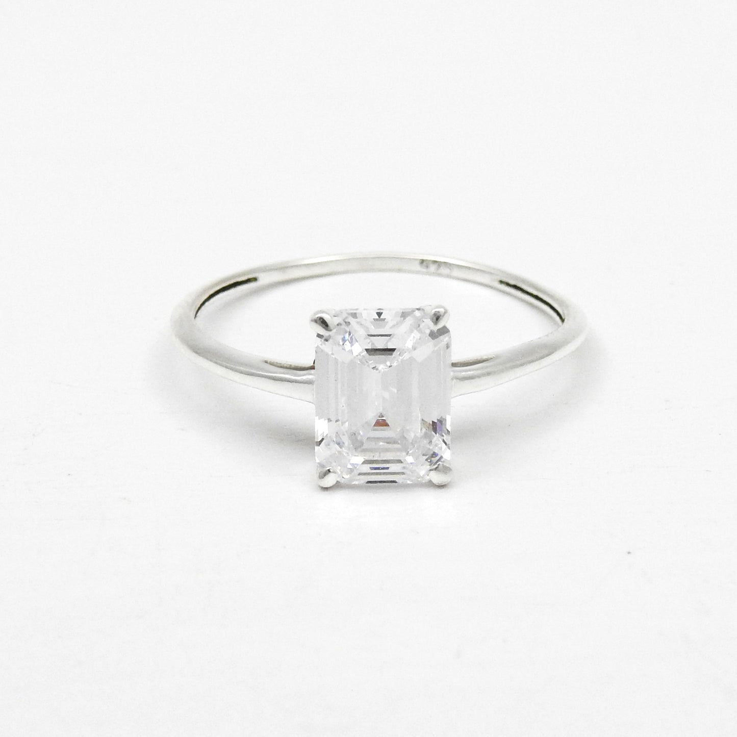 Wedding Ring White CZ 925 Sterling Silver Handmade Jewelry