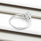 Wedding Ring White CZ 925 Sterling Silver Handmade Jewelry