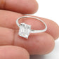 Wedding Ring White CZ 925 Sterling Silver Handmade Jewelry