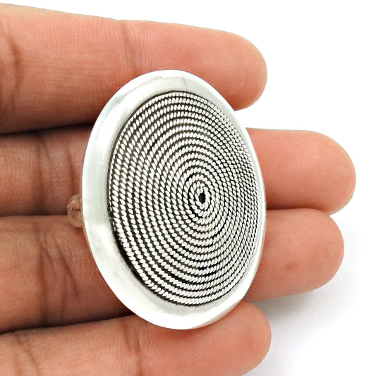 Genuine Solid 925 Sterling Silver Plain Band Ring Unisex Jewelry
