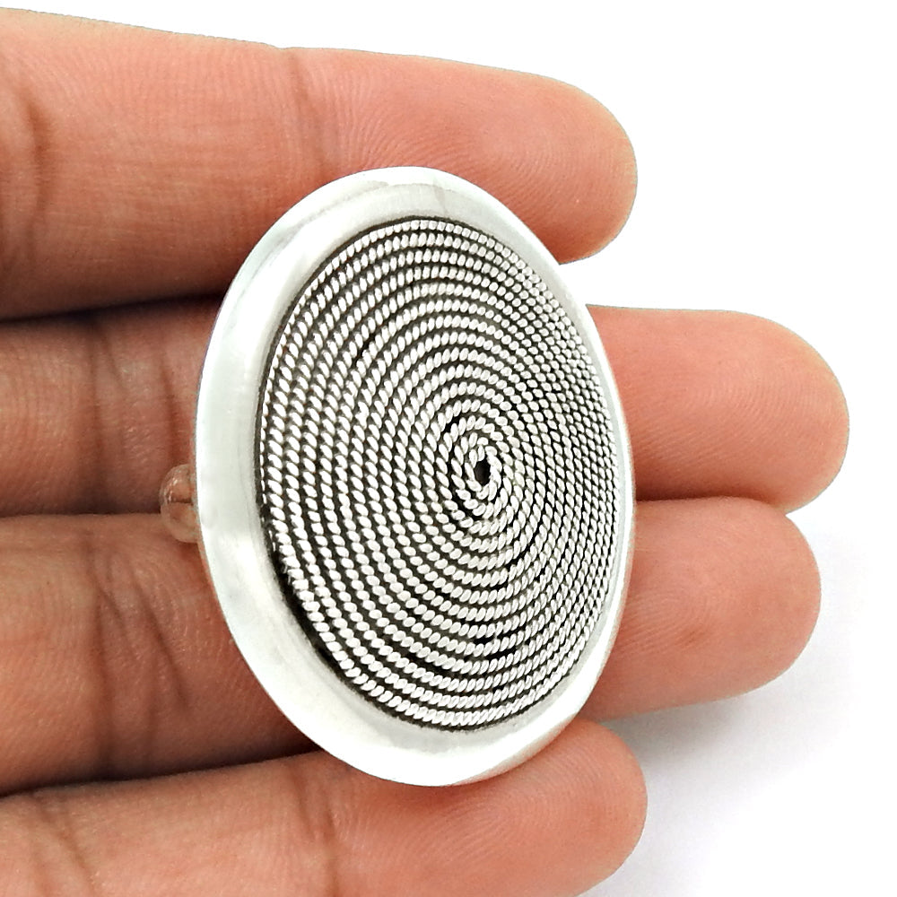 Genuine Solid 925 Sterling Silver Plain Band Ring Unisex Jewelry