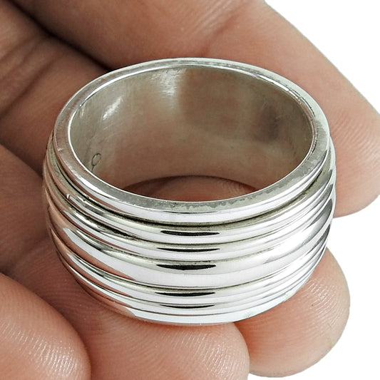 Solid Sterling Silver 925 Ring Minimalist Everyday Wear