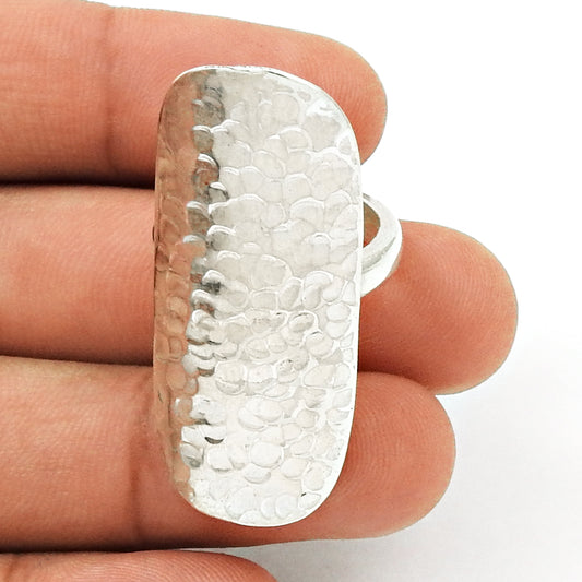 Solid 925 Sterling Silver Ring Polished Plain Band