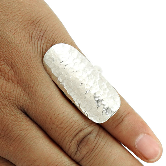 Solid 925 Sterling Silver Ring Polished Plain Band