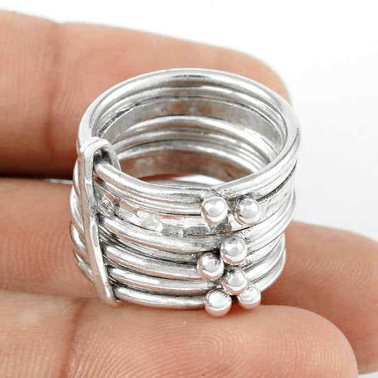 Handmade Solid 925 Sterling Silver Ring Polished Plain Band
