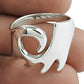 Solid 925 Sterling Silver Ring Simple Polished Band Jewelry