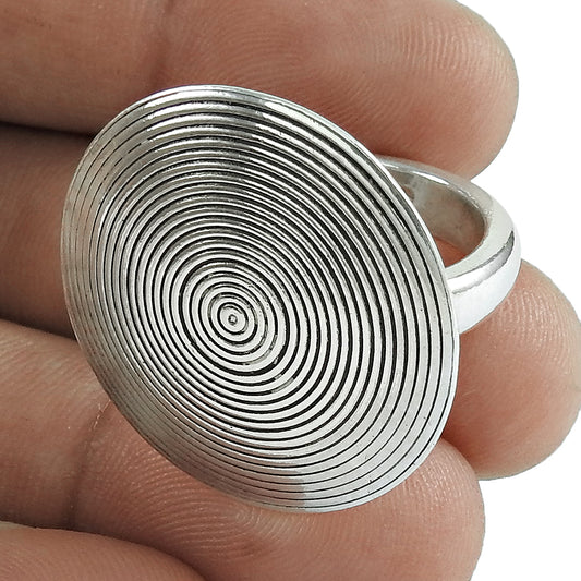 Genuine Solid 925 Sterling Silver Ring Classic Wedding Band