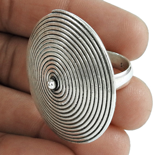 Handmade Solid 925 Sterling Silver Ring Minimalist Unisex