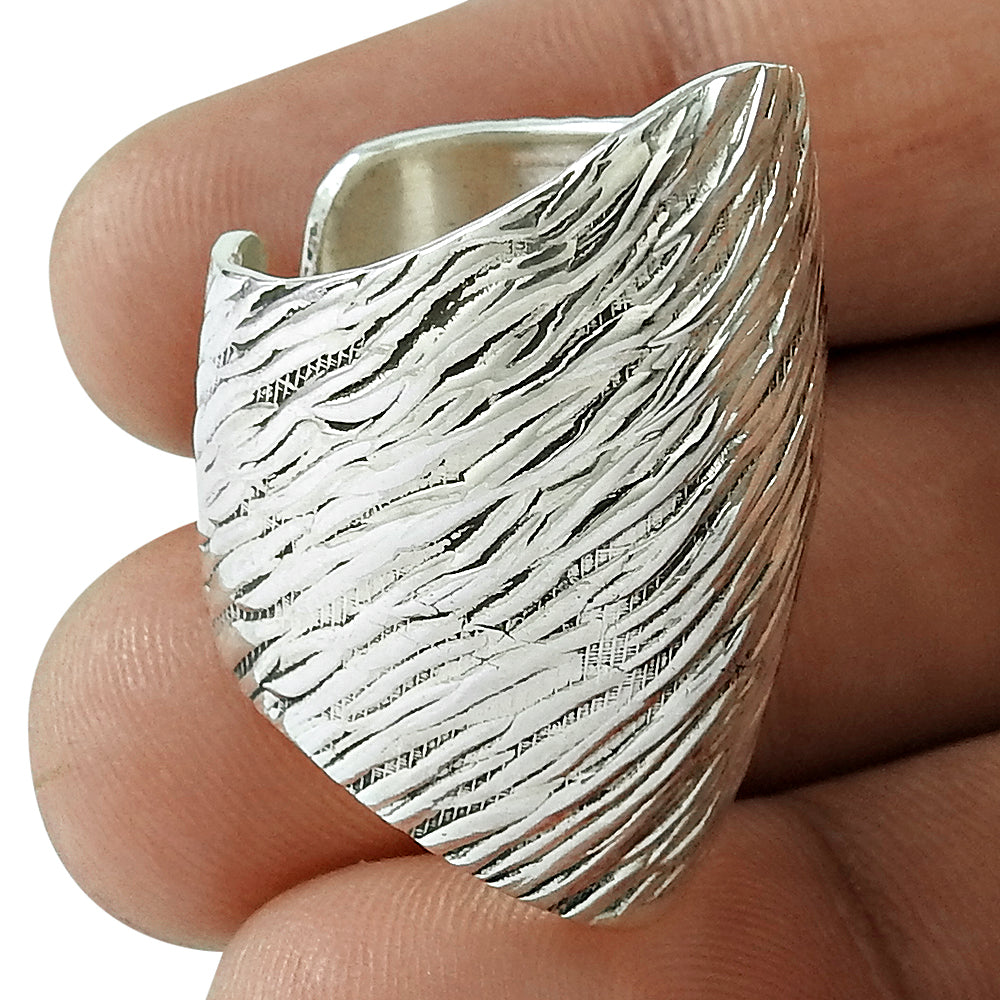 Solid 925 Sterling Silver Ring Men Women Polished Plain Band