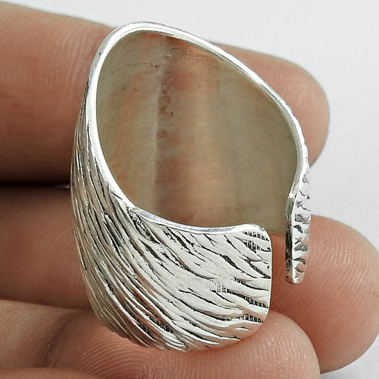 Solid 925 Sterling Silver Ring Men Women Polished Plain Band