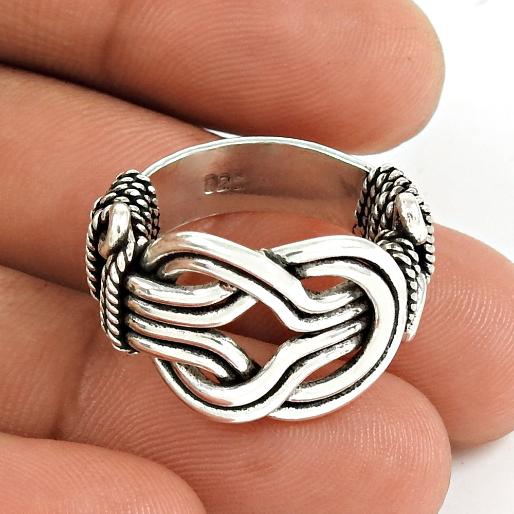 Plain Solid 925 Sterling Silver Ring Timeless Unisex Jewelry