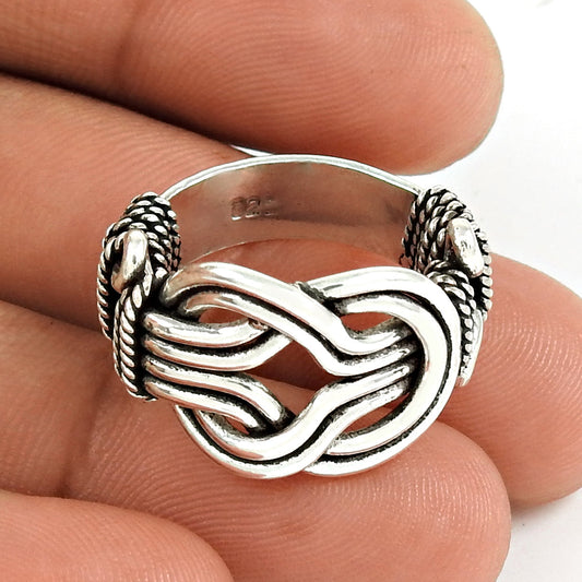 Plain Solid 925 Sterling Silver Ring Timeless Unisex Jewelry