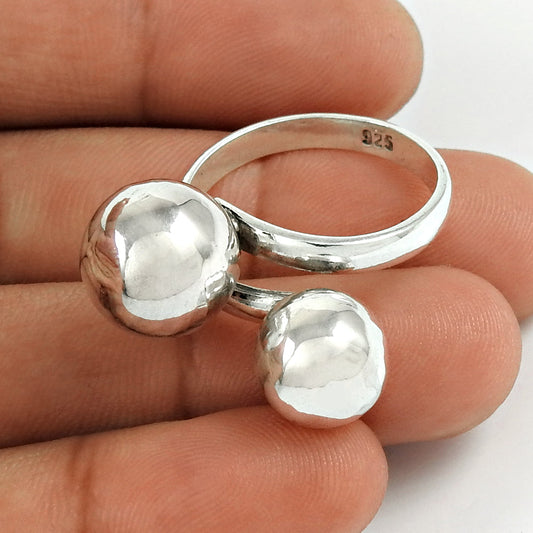 Solid 925 Sterling Silver Ring Simple Polished Band Unisex