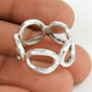 Vintage Solid 925 Sterling Silver Ring Antique Style Unisex Jewelry