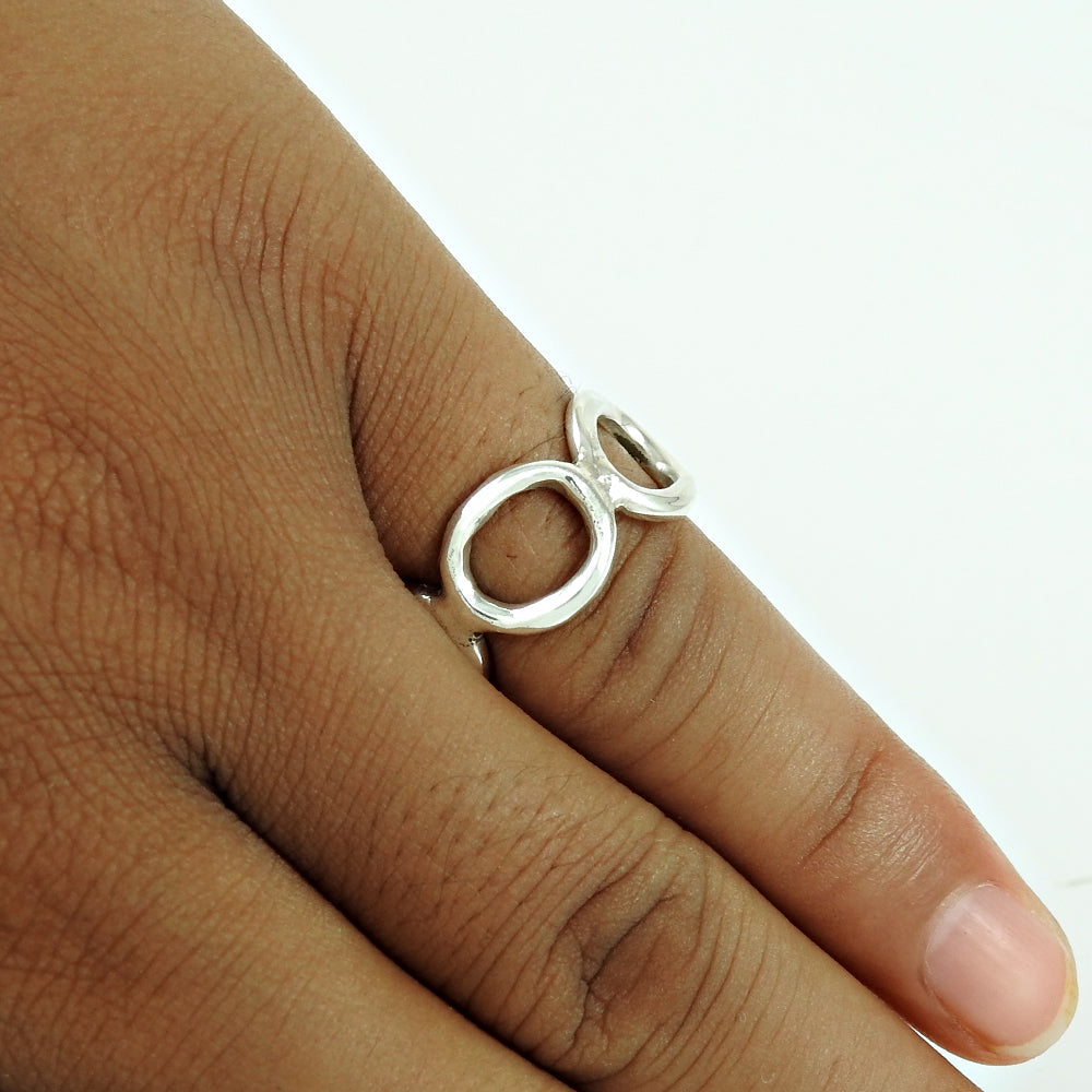 Vintage Solid 925 Sterling Silver Ring Antique Style Unisex Jewelry