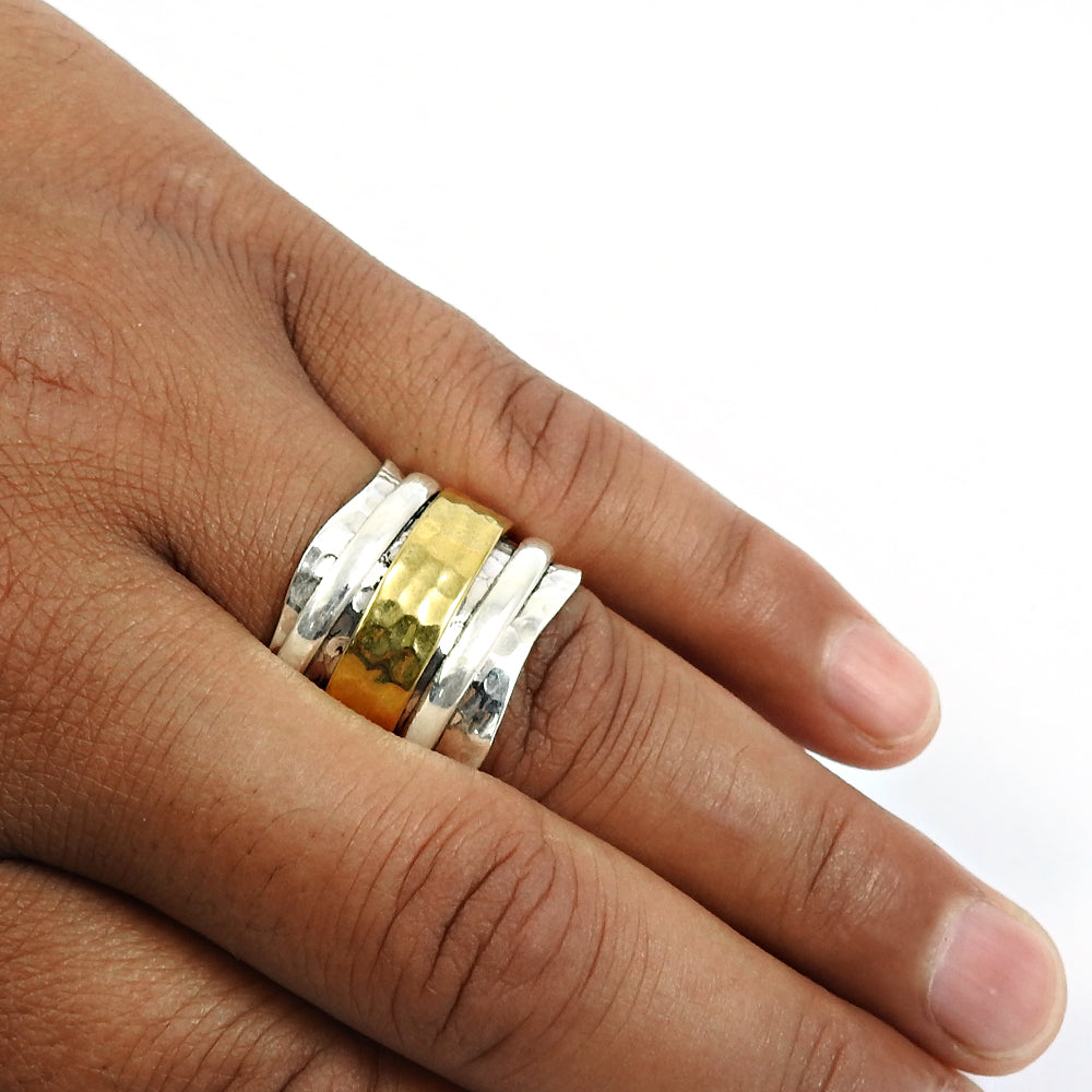 Solid 925 Sterling Silver Vintage Ring Traditional Classic Jewelry