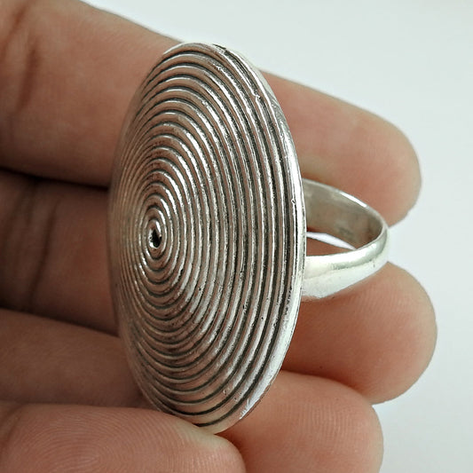 Artisan Vintage Solid 925 Sterling Silver Handmade Ring Jewelry Gift