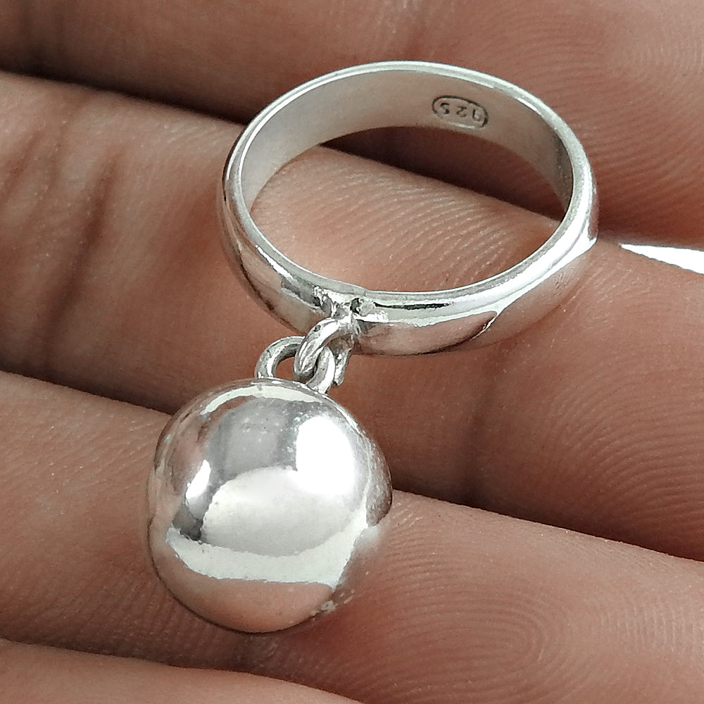 Vintage 925 Sterling Silver Ring Handmade Artisan Unisex Jewelry