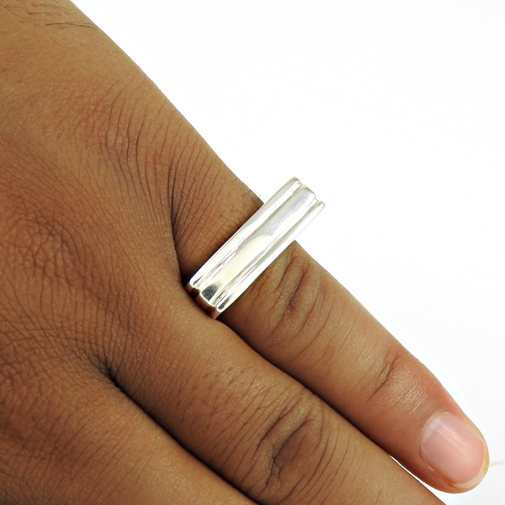 Vintage 925 Sterling Silver Ring Antique Finish Boho Style Jewelry