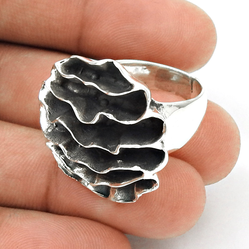 Solid Vintage 925 Sterling Silver Ring Unique Handmade Band Gift