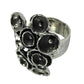 Solid Sterling Silver Handmade Ring Unique Artisan Unisex Oxidized Jewelry