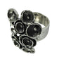 Solid Sterling Silver Handmade Ring Unique Artisan Unisex Oxidized Jewelry