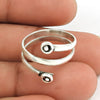 Handmade Solid Sterling Silver Ring Boho Style Jewelry for Men Women