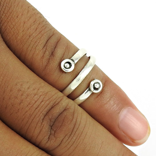 Handmade Solid Sterling Silver Ring Boho Style Jewelry for Men Women
