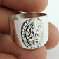 Solid 925 Sterling Silver Lord Ganesha Ring Temple Jewelry