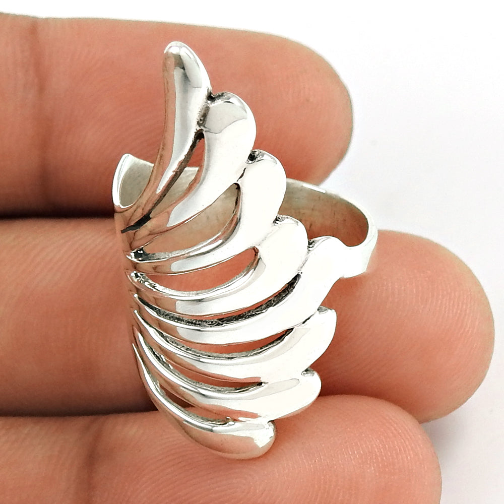 Solid 925 Silver Ring Plain Band Classic Unisex Everyday Jewelry