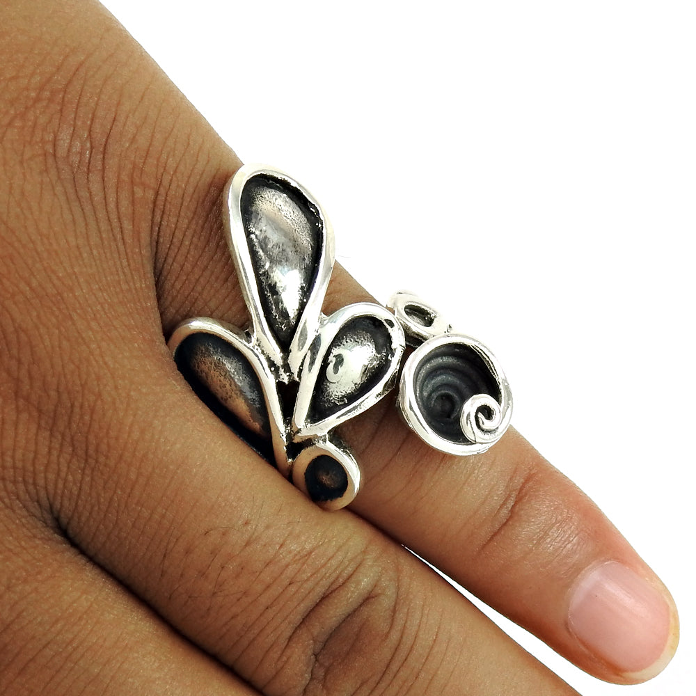 Handmade Solid 925 Silver Ring Classic Minimalist Jewelry Design