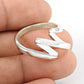 Solid 925 Silver Ring Elegant Plain Band Wedding Jewelry for Couples